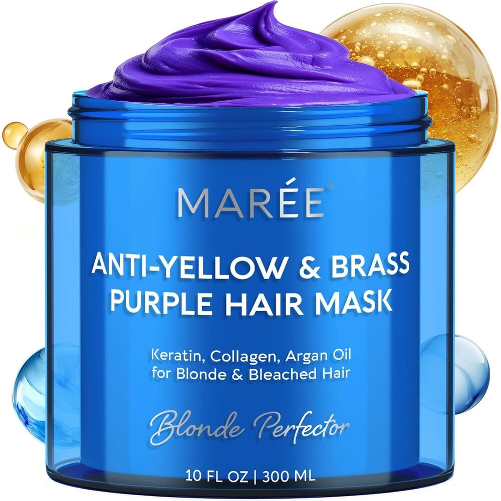 MAREE Purple Mask for Brass Control & Toning Blonde Hair – 220 ml MSRP:$40